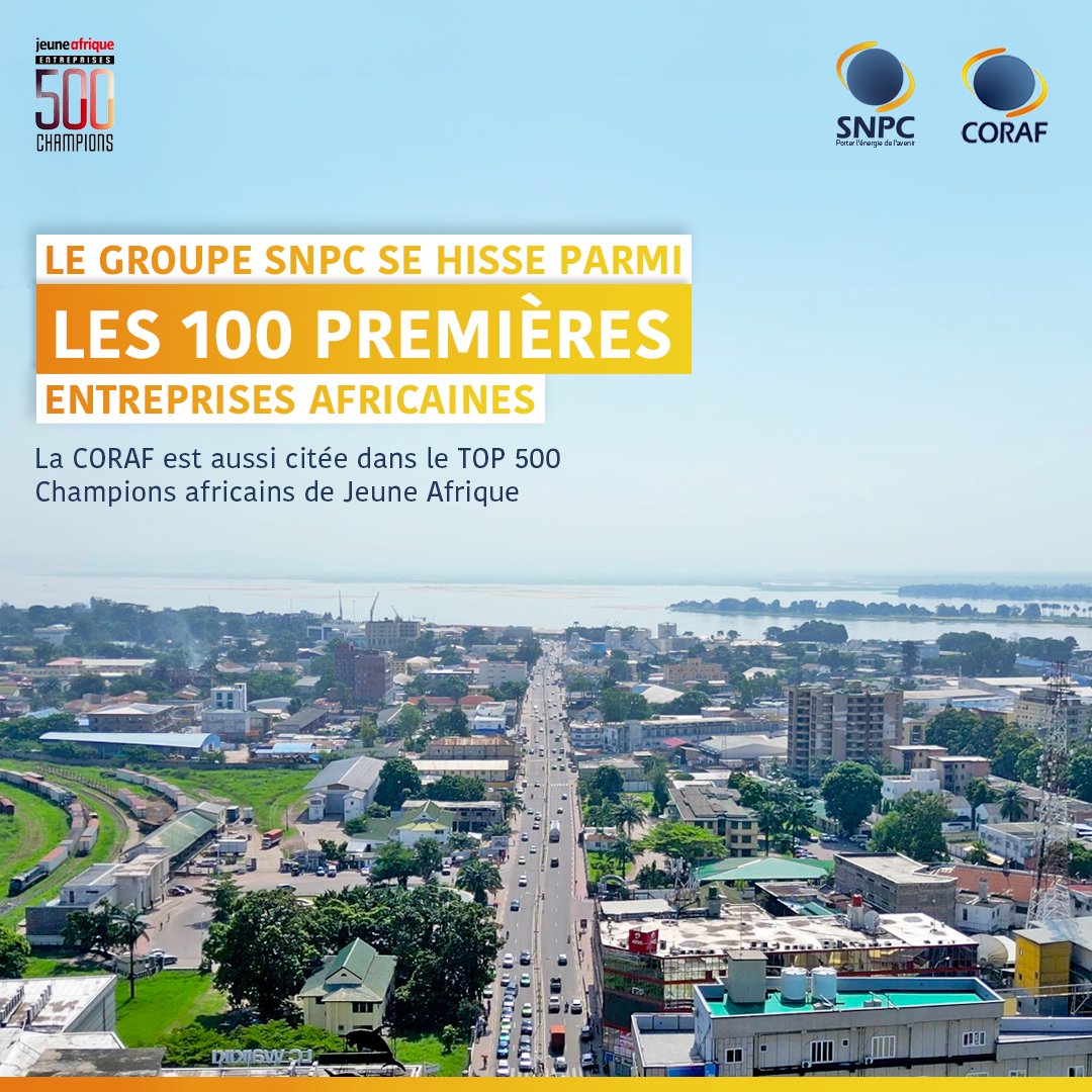 SnpcGroupe's tweet image. Le Groupe SNPC fait partie des 100 premières entreprises africaines ! 🌍🇨🇬

Pour la première fois, le Groupe SNPC intègre les 100 premières entreprises listé dans le top 500 du classement annuel de Jeune Afrique, confirmant son rôle clé dans le paysage économique du continent.…