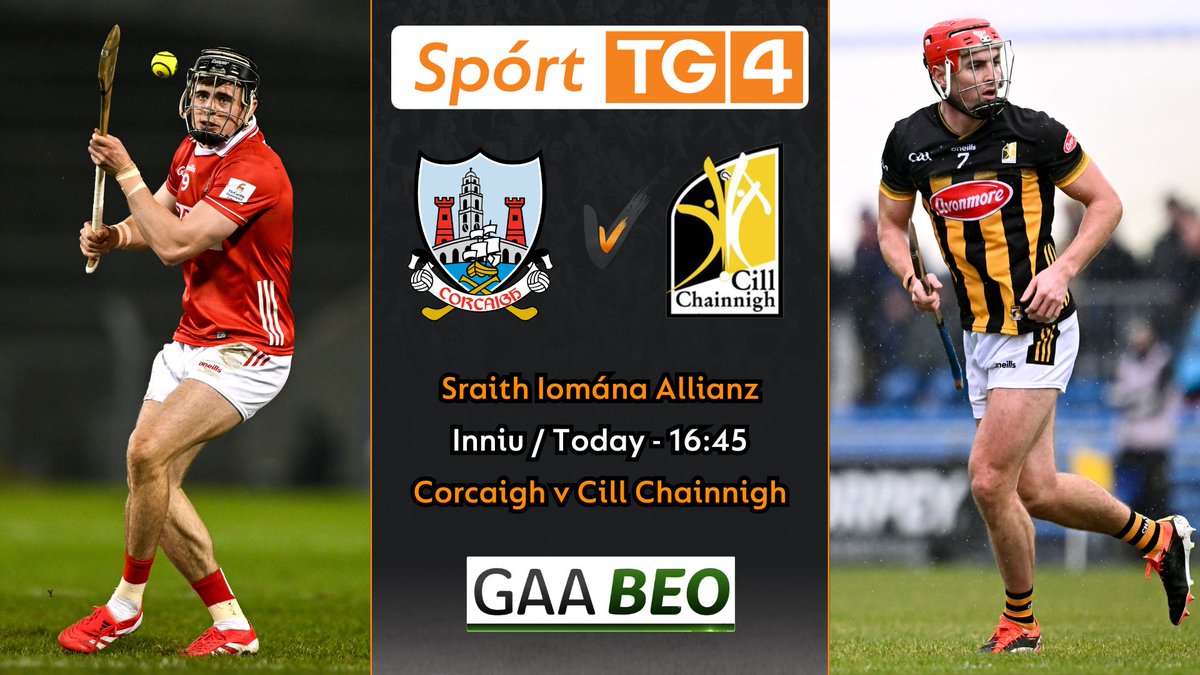SportTG4's tweet photo. Rabhadh 30 nóiméad! ���

Clúdach beo de Chorcaigh v Cill Chainnigh ag tosú go luath ar @TG4TV 👌

Tune into GAA BEO for live coverage of Cork v Kilkenny - starting soon! 🙌

📅 Inniu / Today
⏰ 16:45
🥎 @OfficialCorkGAA v @KilkennyCLG 

#GAABeo #AllianzLeagues #CORvKIL https://t.co/ynmL3L59n0