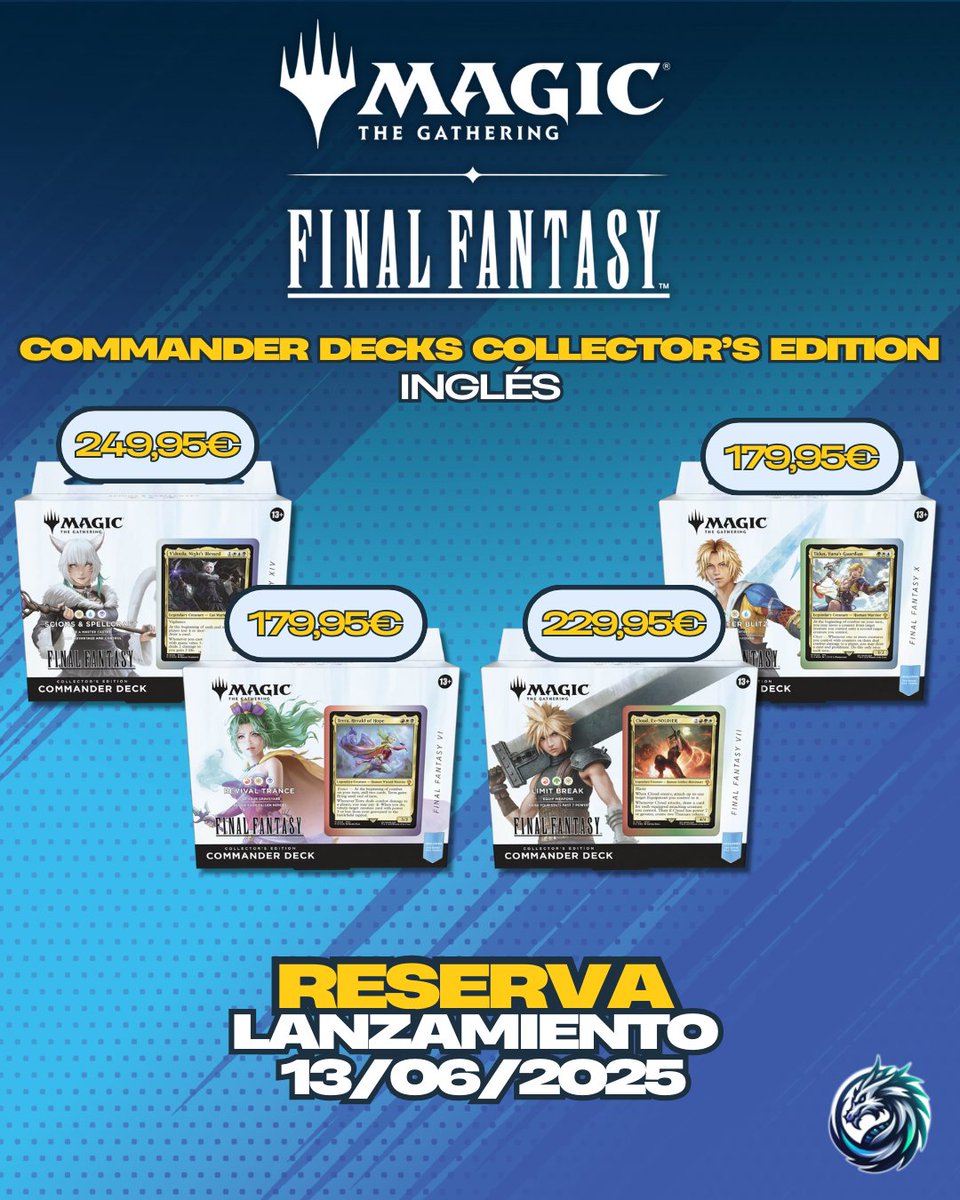 Final Fantasy llega a Magic: The Gathering

🎴 Lanzamiento: 13 de junio
🔥 Preventa abierta en El Duelista

🃏 Play Booster Box
✨ Collector Booster Box
🛡️ Mazos Commander
🎁 Bundle | Gift Bundle
⚡ ¡Reserva ahora! 🛒elduelista.com/collections/fi…
