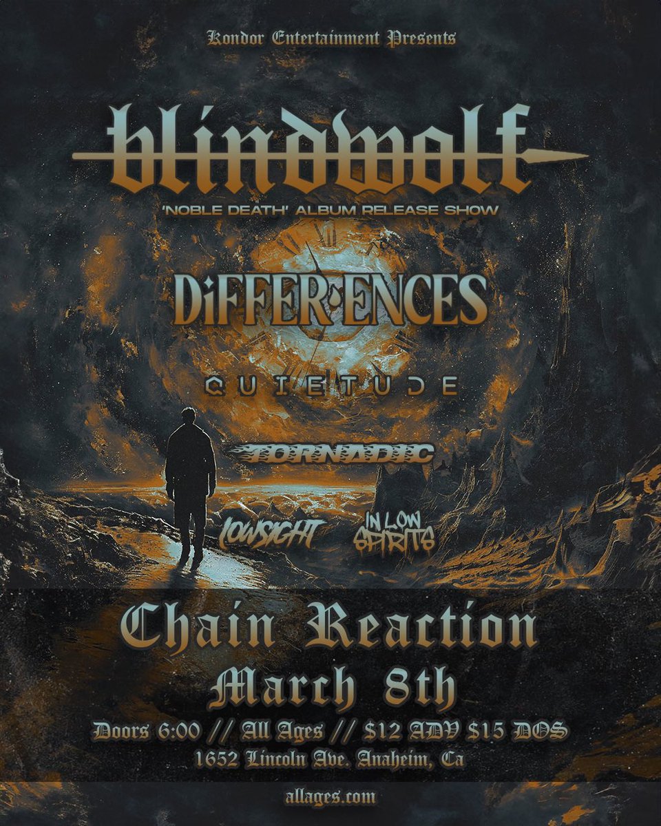 blindwolfband's tweet photo. ALBUM RELEASE SHOW IS ONE WEEK AWAY. STACKED LINE UP. COME THRU. https://t.co/WxniMph6TS