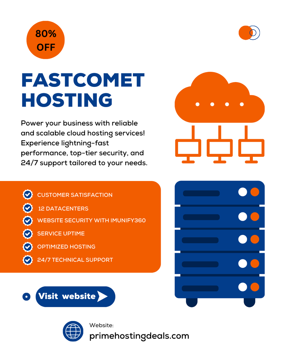 HostingDeals24's tweet photo. Trusted by thousands of businesses worldwide, FastComet has carved a reputation for top-tier performance at unbeatable prices. Here’s why FastComet is the perfect hosting choice for your website:
#fastcomet #hosting #web #host #WebsiteDesign https://t.co/Ka5kjqFVW7