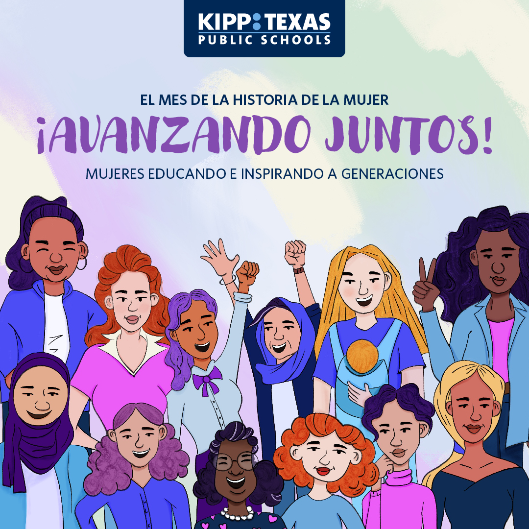 Happy Women’s History Month from KIPP Texas! 💜📚 This March, we celebrate "Moving Forward Together: Women in Education and Inspiring Generations." Join us in honoring the trailblazers shaping education. Tag a woman who inspires you! ✨