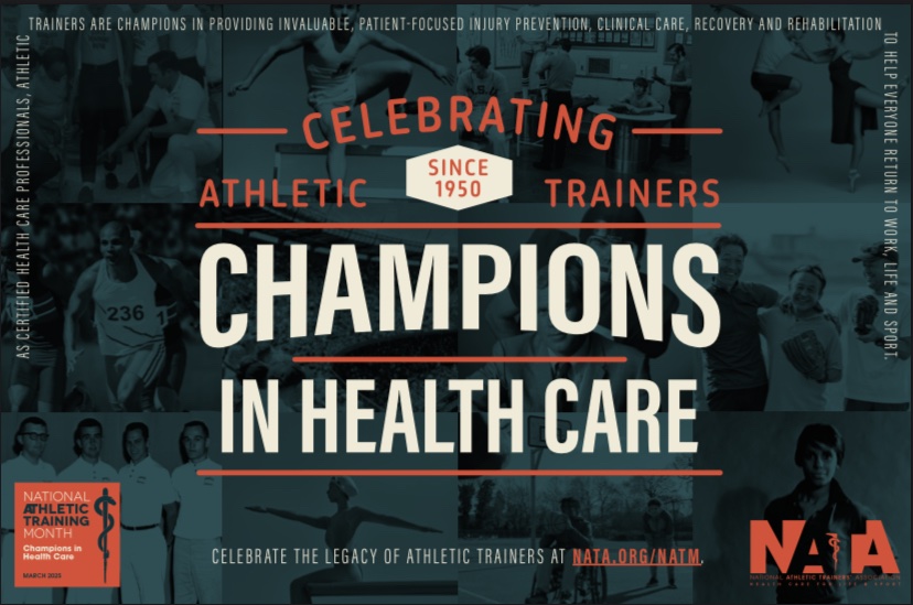 It is March 1st, the beginning of National Athletic Training Month! Our Certified Athletic Trainers provide expert healthcare to athletes at all levels! We thank them for the time and efforts they provide to all our communities! #NATM2025 <a href="/NATA1950/">NATA</a>