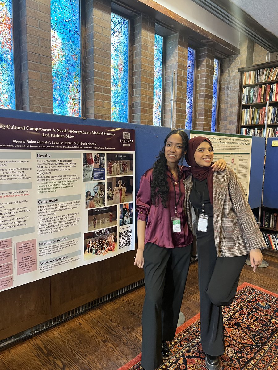 layan_elfaki's tweet photo. Come check out our poster at the 2025 Interdisciplinary Social Accountability Conference in Healthcare discussing the impact of @threads_uoft at @uoftmedicine 🙌🏾 https://t.co/Jm3HIVfrRk