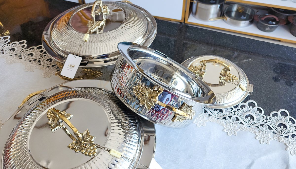 🚨 HOT DEAL ALERT! 🚨
Enhance your dining experience with this Hot Pot Set (2.5L + 4.8L + 6.0L)! 

Stainless steel, brass handles &amp; timeless elegance for family dinners, Eid feasts, or weddings. 🍲✨

✨ Kshs. 28,890 for the set!
👉 DM or Whatsapp on 0748290964 to order.