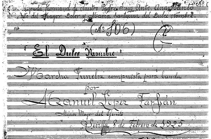 🎶 “HERMOSURA PEREGRINA” 

Un siglo de <a href="/HdaDulceNombre/">Hdad. del Dulce Nombre</a> en el barrio de San Lorenzo y el toque musical que regaló López Farfán en 1925. 

📲 Reportaje en <a href="/EstandartedeSev/">Estandarte de Sevilla</a> con <a href="/juanprecio/">Juan Pedro Recio</a> y <a href="/C_M_Joseviejo/">Castro Manuel Joseviejo</a> 👉🏻 youtu.be/Pz0z7bE17EI?si…