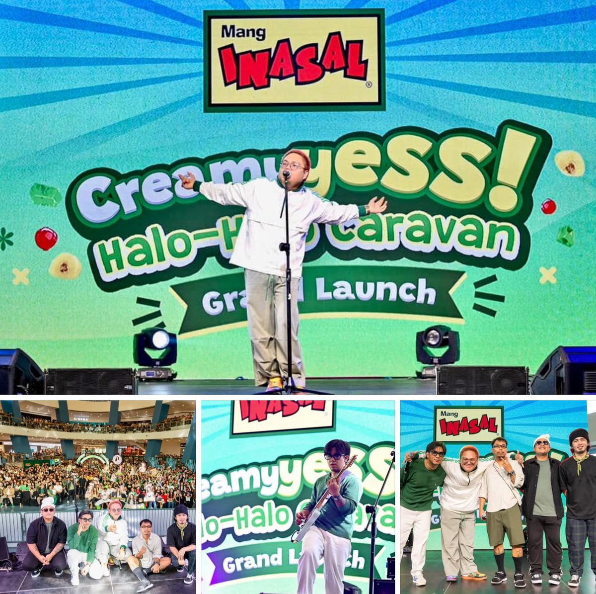 Mang Inasal Philippines (@manginasalph) on Twitter photo YESS NA YESS to summer-ific music! 🎶🎸🎶
The Mang Inasal CreamyYESS Halo-Halo Caravan Grand Launch was made more fun by the performance of one of the most loved OPM bands today, <a href="/nobitamusicph/">NOBITAMUSICPH</a>.
#FYANGtasticSummerWithMangInasal💚💛 YESS NA YESS to summer-ific music! 🎶🎸🎶
The Mang Inasal CreamyYESS Halo-Halo Caravan Grand Launch was made more fun by the performance of one of the most loved OPM bands today, <a href="/nobitamusicph/">NOBITAMUSICPH</a>.
#FYANGtasticSummerWithMangInasal💚💛