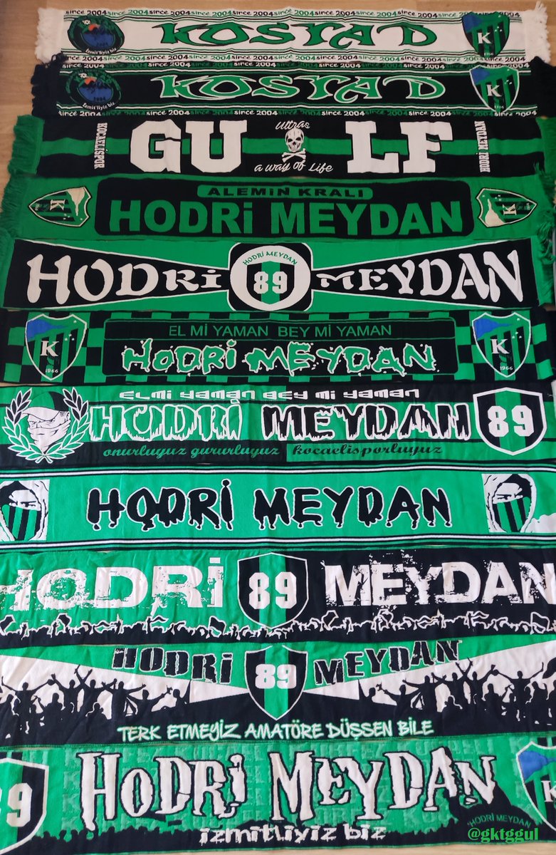 GktgGul's tweet photo. Kocaelispor Part-1 😎 Elimde olmayan atkılarla ilgili katkı sağlamak isteyenlere şimdiden teşekkür ederim.  #kocaelispor #hodrimeydan #atkı #kocaelisporatkı #atkıkoleksiyonu #amatördensüperlige https://t.co/13LWM061uL