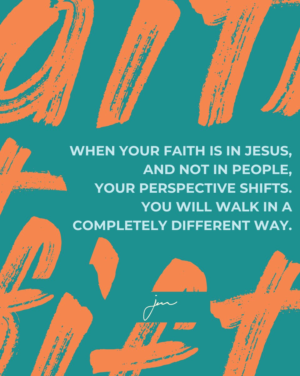 When your faith is in Jesus—not people—everything changes. 🙌 

Your perspective shifts, and you walk with confidence and purpose. ✨ #FaithInJesus #WalkByFaith #ShiftYourPerspective