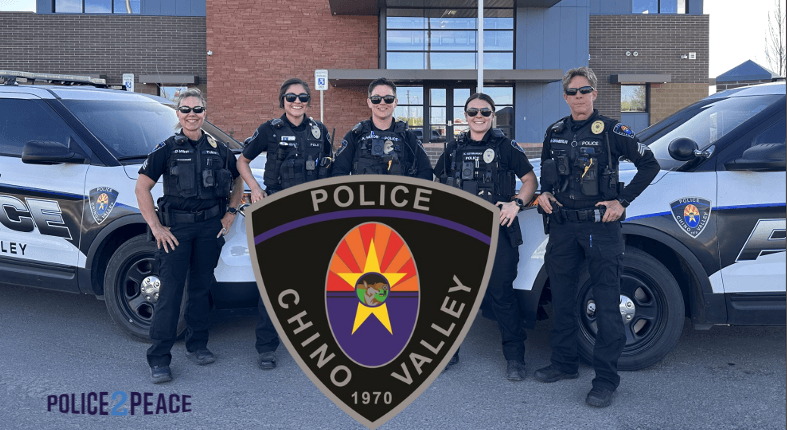 Police2Peace's tweet photo. Exciting news in Chino Valley! This March, Police2Peace is teaming up with Chino Valley PD to deliver Peace Officer training. This comprehensive, community-wide program helps officers strengthen trust and collaboration with the community as well as address local opportunities. https://t.co/7rwHuZVm1K