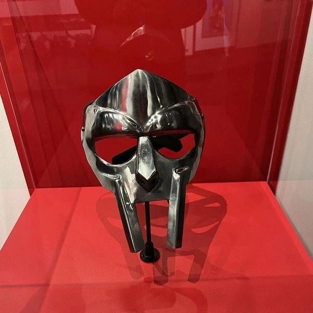 culturejpg's tweet image. Mf Doom mask at Seattle Museum