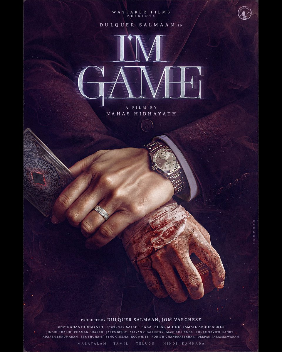 jamih_e's tweet photo. Here we go.! 🤩💨🔥 

#DQ40 is officially titled #ImGame !! 💥

@dulQuer @NAHASKh1 @JxBe @DQsWayfarerFilm #DulquerSalmaan https://t.co/5x3x47Sd3i