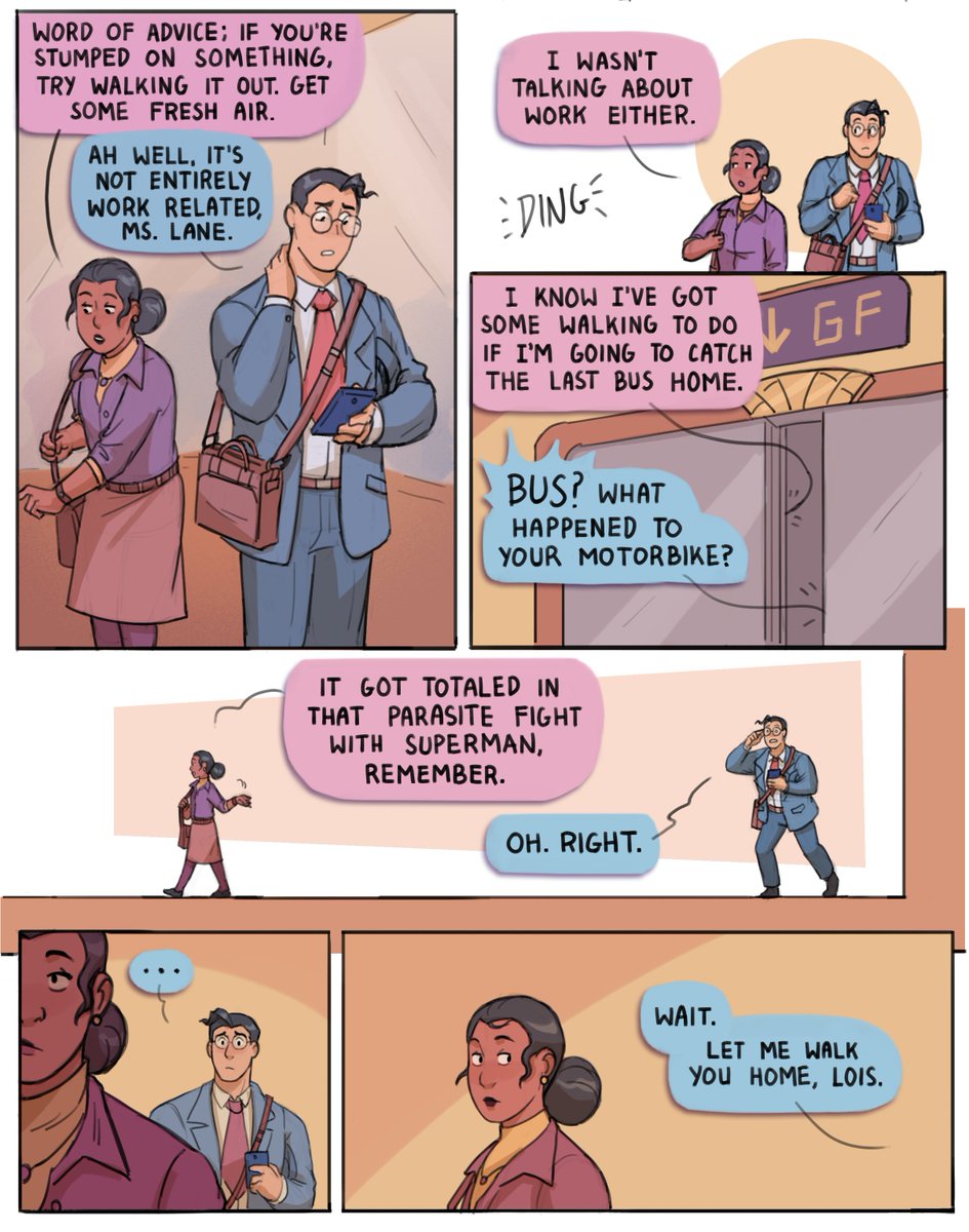 "Today. Tomorrow." A Superman fancomic about Clark Kent, Lois Lane, and relationships 🌙 (1/4)