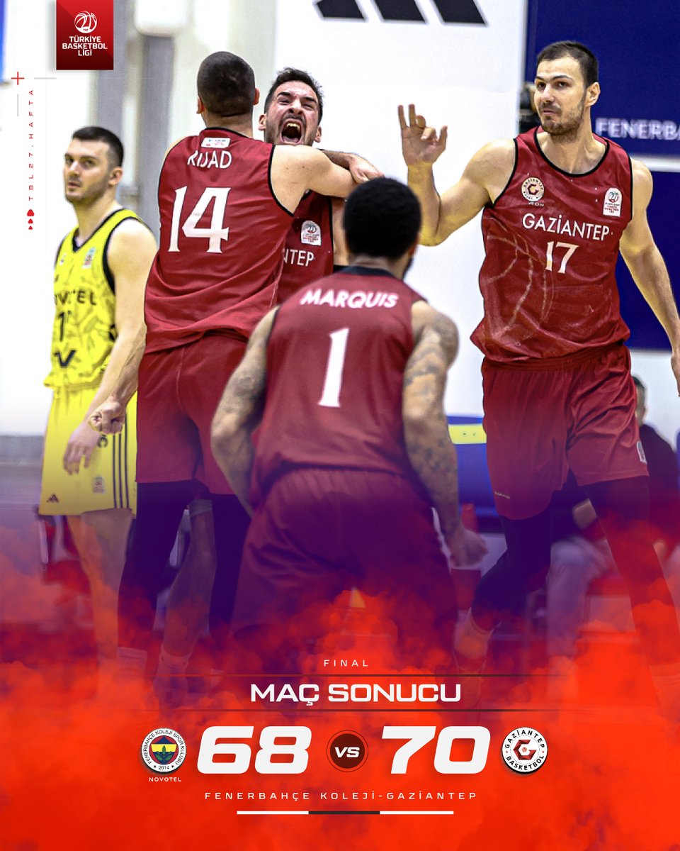 gantepbasketbol's tweet photo. 9️⃣’da9️⃣🦾 Maç Sonucu | Fenerbahçe Koleji 68 - 70 Gaziantep #BirlikteGüçlüyüz https://t.co/WwSYiaavHE