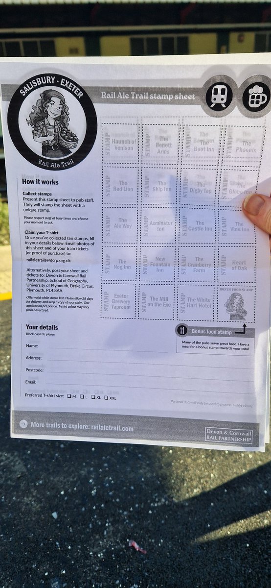 A day out in Exeter and the outer Devon fringes.   Bit of food and culture before a couple of beers on the brand new Rail Ale trail.