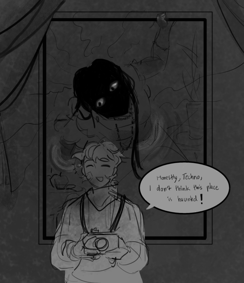 ex_zephyr's tweet photo. Paranormal AU Bedrockbros doodles hehe https://t.co/GHEG8EI2Lu