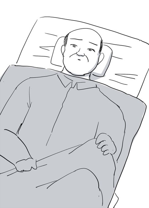 布団の中で毛布の位置を直す人 