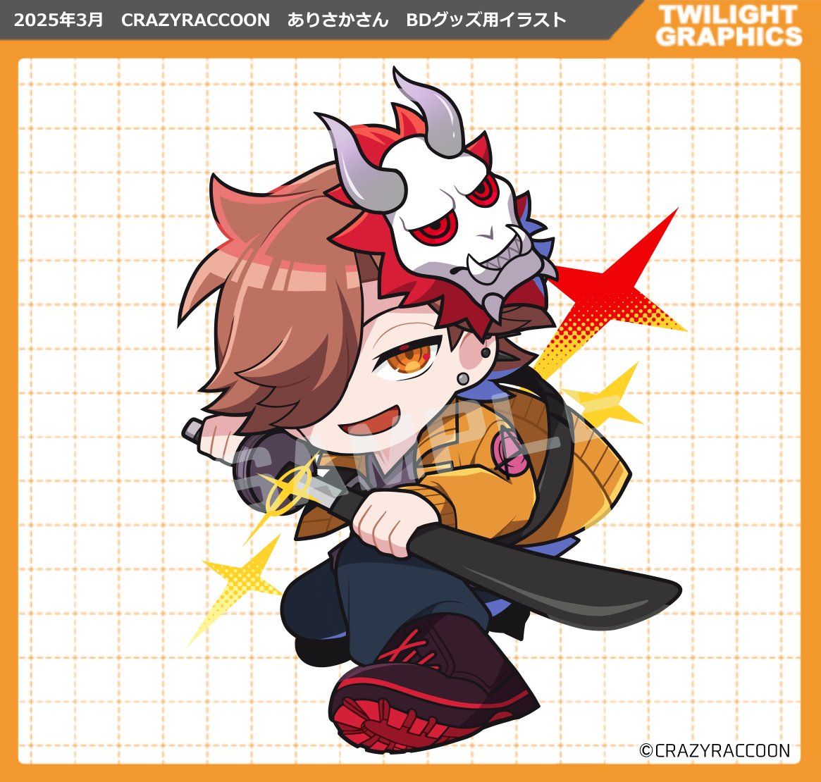 ARISAKAAA ACRYLIC STAND CD2025 – CRAZY RACCOON
