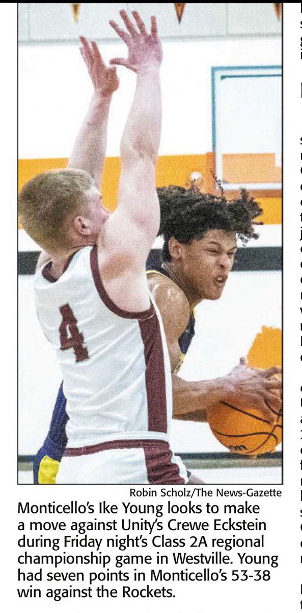 The Sages (18-13) started the season 0-4, but have won 6 of their last 7, only losing in DBL OT to B-H. Win when it matters. Sages held 🚀 w/o a basket for 9:27 in the 2nd half 

The Sages will take on Teutopolis who beat us by 4 in January #GoSages 〽️

news-gazette-il.newsmemory.com/?publink=18969…