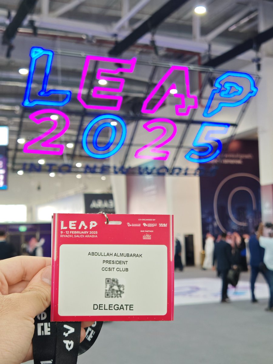 AJAlmubarak's tweet photo. Attending the #Leap25 conference in Riyadh, the world's largest tech event, was an amazing experience. I explored cutting-edge technologies, gained insights from global leaders, and witnessed groundbreaking innovations. The energy, enthusiasm, and shared knowledge were inspiring. https://t.co/DA56XuKKsU