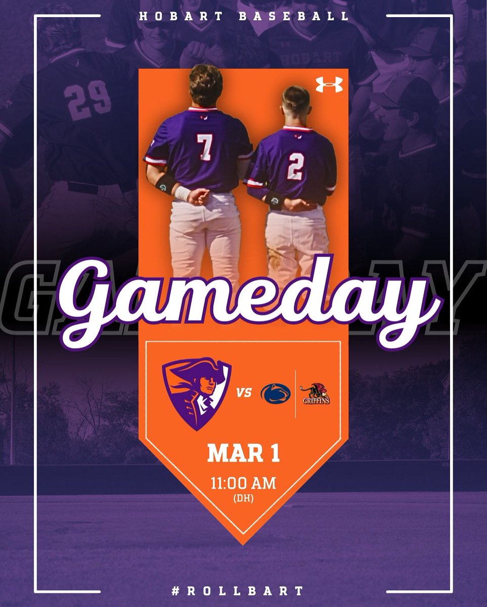 hobart_baseball's tweet photo. WE MADE IT‼️

🆚 Penn State - Abington &amp; Gwynedd Mercy
🏟️ Frank O. Genuardi Legends Baseball Field
📺 https://t.co/iEFmSnVhBK

#rollbart | #win https://t.co/Aevue6GVFe