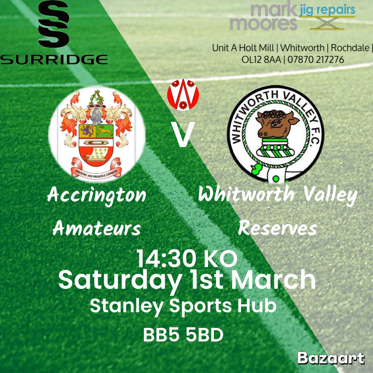 The reserves face <a href="/AccringtonAms/">AccringtonAmateursFC</a> it was a draw the last time these 2 teams faced each other and the lads are hoping to build on that and come away with 3 points 

Good luck lads UTV 🟢⚪️⚽️