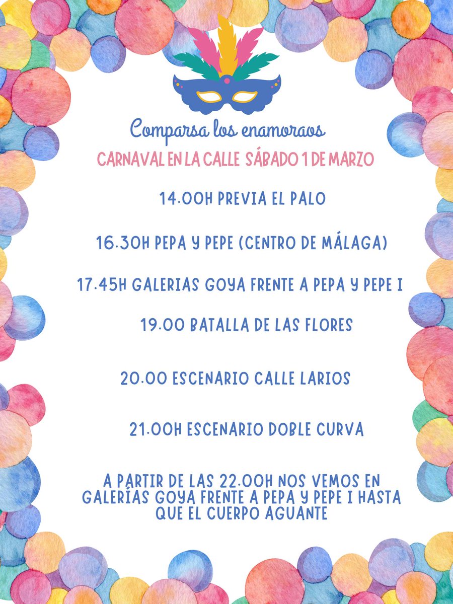 La Comparsa de los Niños (@comparsaninos) on Twitter photo Familia vámonos de sábado de Carnaval. Estaremos por aquí: Familia vámonos de sábado de Carnaval. Estaremos por aquí: