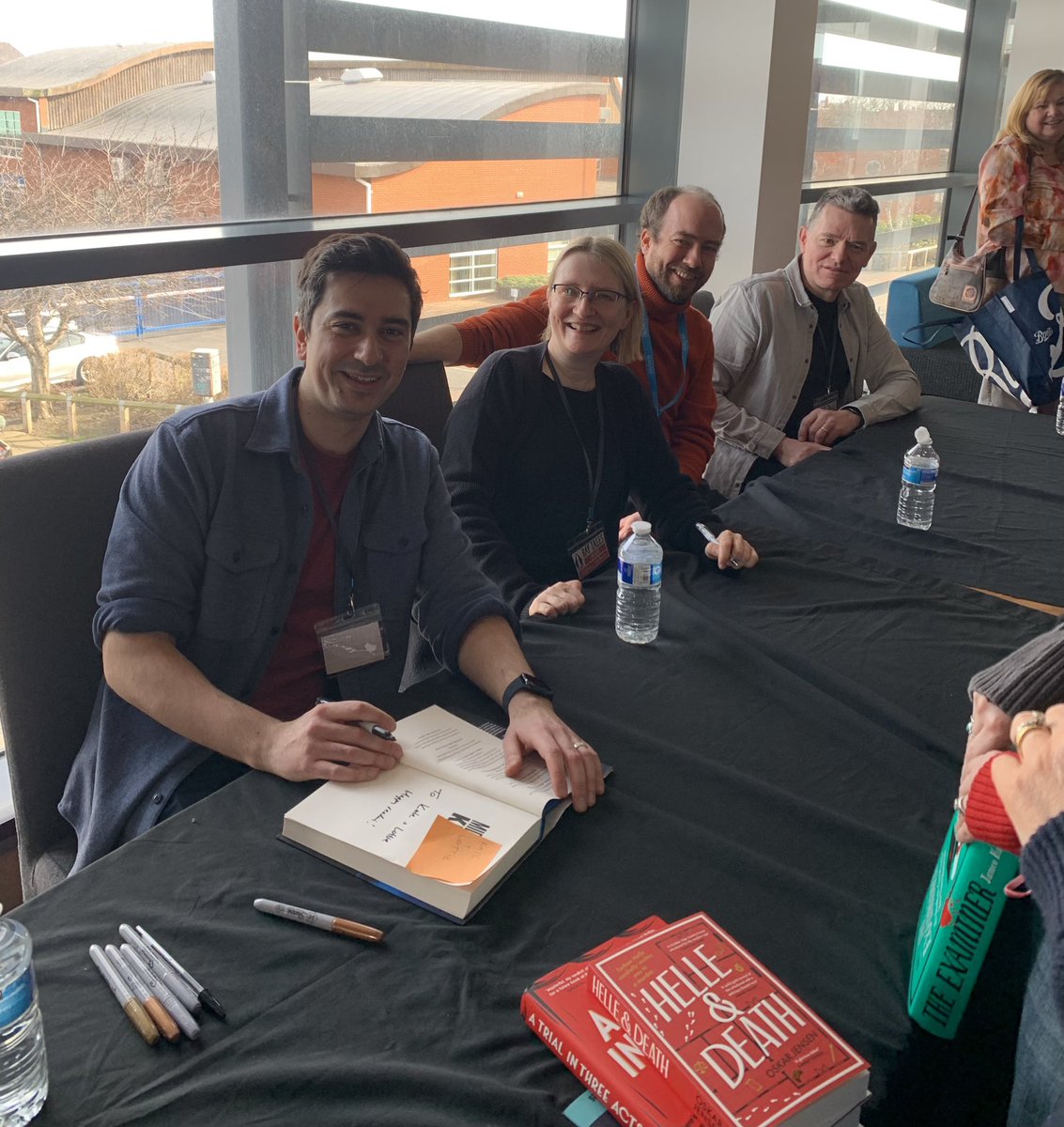 A packed theatre <a href="/bay_tales/">Bay Tales #baytales26</a> for our Viper stars <a href="/JaniceHallett/">Janice Hallett</a> <a href="/TariqAshkanani/">Tariq Ashkanani</a> <a href="/guymorpuss/">Guy Morpuss</a> and <a href="/OskarCoxJensen/">Oskar Jensen</a> #baytales25