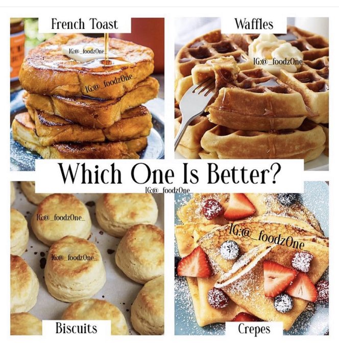 FoodPleaser's tweet photo. Pick ONE ☝️🚨🤔 https://t.co/3VJDZ6KkfV