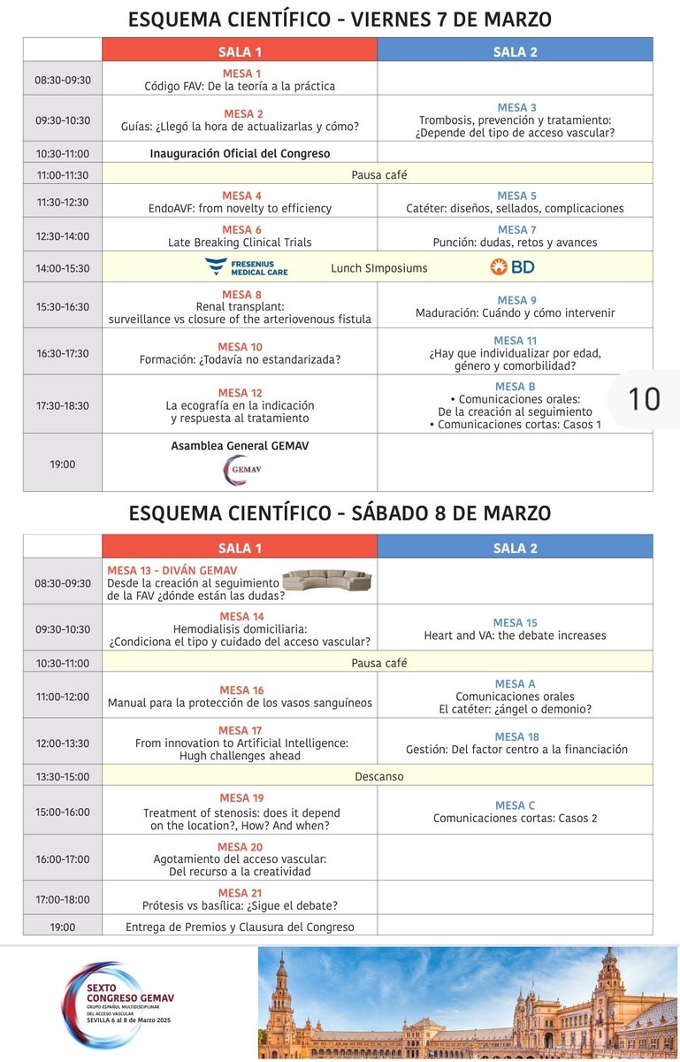 📣 Menos de una semana para el congreso #GEMAVSevilla25❗

➡️Nos vemos el miércoles 6 de marzo🙌

➡️ Consulta aquí el programa completo 👉 gemav-eventos.com

#accesovascular <a href="/msalgueira/">Mercedes Salgueira</a> <a href="/MaraJessMoyano1/">María Jesús Moyano Franco</a>