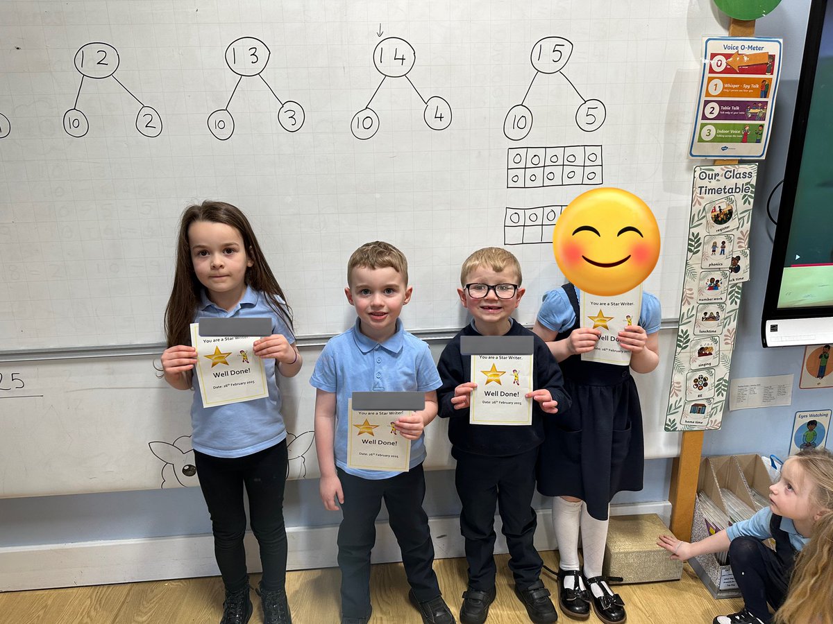 Well done to our star writers this week! Huge improvements - using capital letters, full stops and a connective 😊 #thestjoesstory
