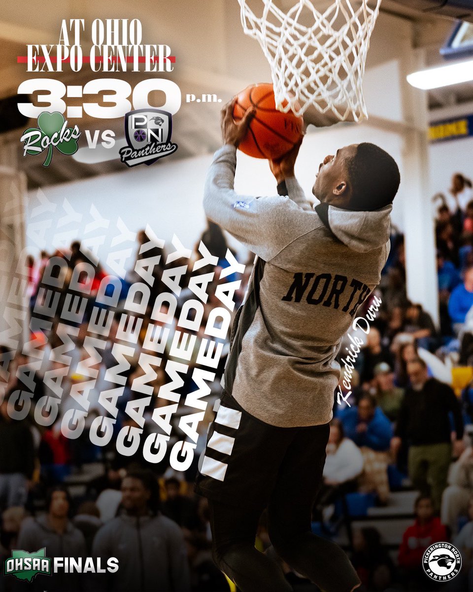 GAMEDAY!! 

District Final!!

Dublin Coffman

🆚

<a href="/PNBasketball/">Panther Basketball</a> 

⌚️3:30pm

📍Ohio Expo Center

Theme: Panther Spirit
phsnarmada25

#UsVsUs
#PantherBasketball
<a href="/DuruKendrick/">Kendrick Duru</a>