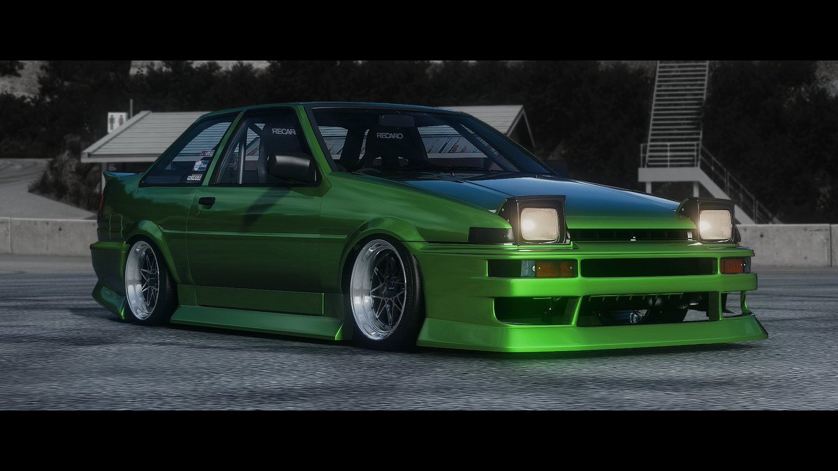 RESD_satuki's tweet photo. AE86 coupe BN sports フル3点モデリングしてみたよっよっよ！！！！！ https://t.co/Do8n3EIEiX