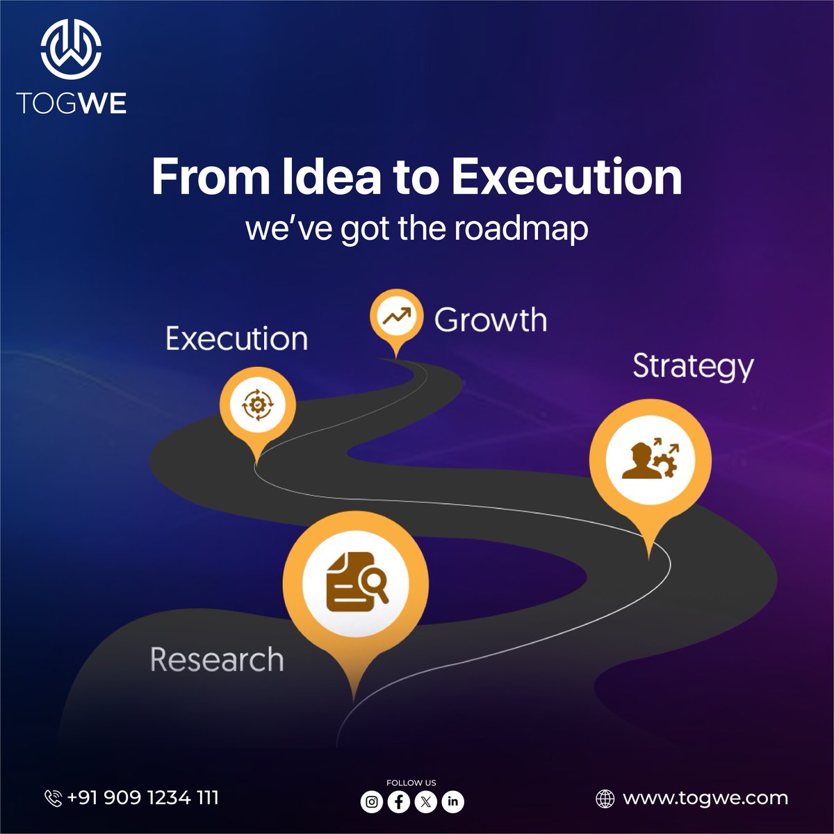 togweofficial's tweet image. Every great idea needs the right path to success! We craft the perfect strategy, execute with precision, and drive unstoppable growth. Let’s make it happen! 🚀
.
.
#SuccessBlueprint #FromIdeaToExecution #StrategicGrowth #MarketingMatters