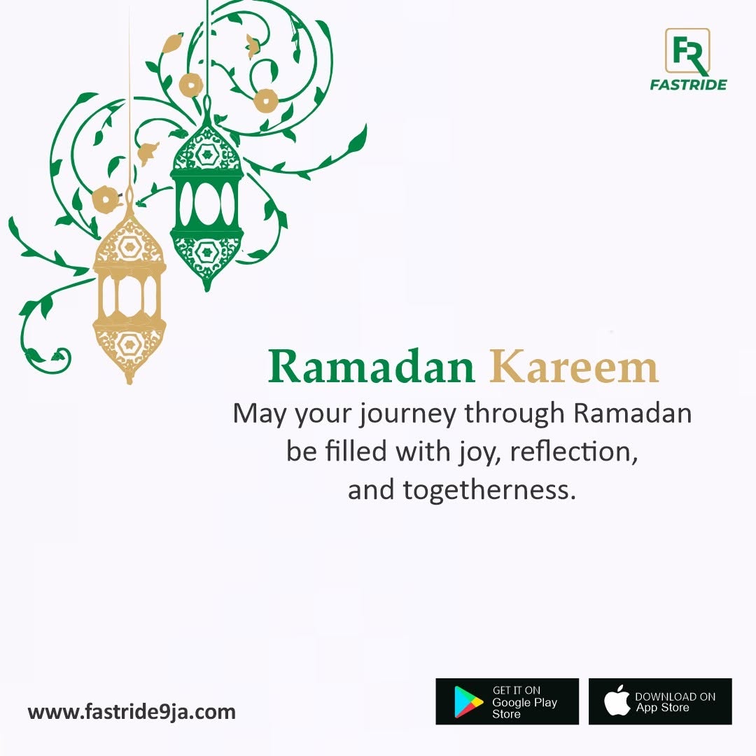 fastrideltd's tweet image. Wishing you a blessed and peaceful Ramadan! Make your travels easier with Fast Ride App - your convenient ride solution after prayers. 

Download now and ride safely!
zurl.co/gTPcp

 #RamadanKareem #FastRide #ConvenientRides #Lagos #Nigeria #Abuja #Benin #Warri