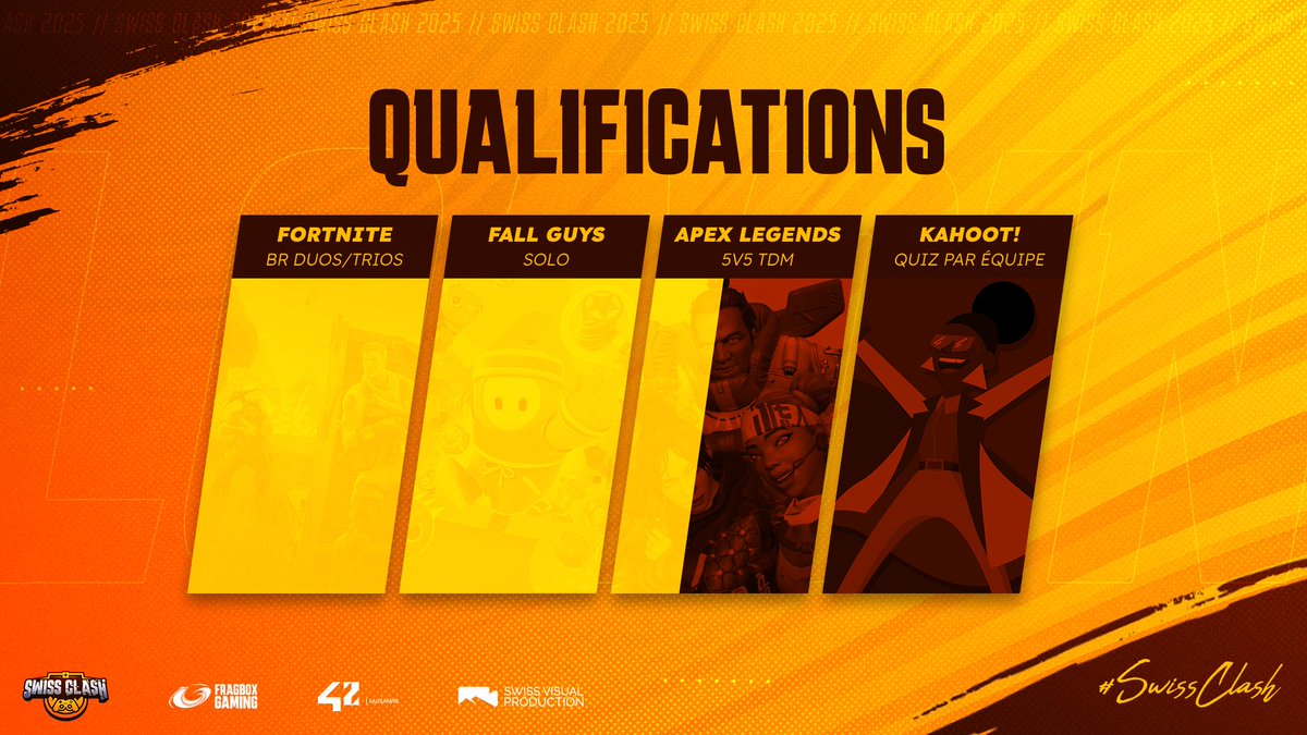 #SwissClash🏆        

Le SwissClash reprend avec Apex Legends ! 

Les queens <a href="/Sellycats/">Selly</a> et <a href="/AvaBl0om/">𝕬𝔳𝔞 🌹</a> sont là pour mettre le feuuu 🔥

twitch.tv/fragboxgaming
 
#WeAreOneFBX