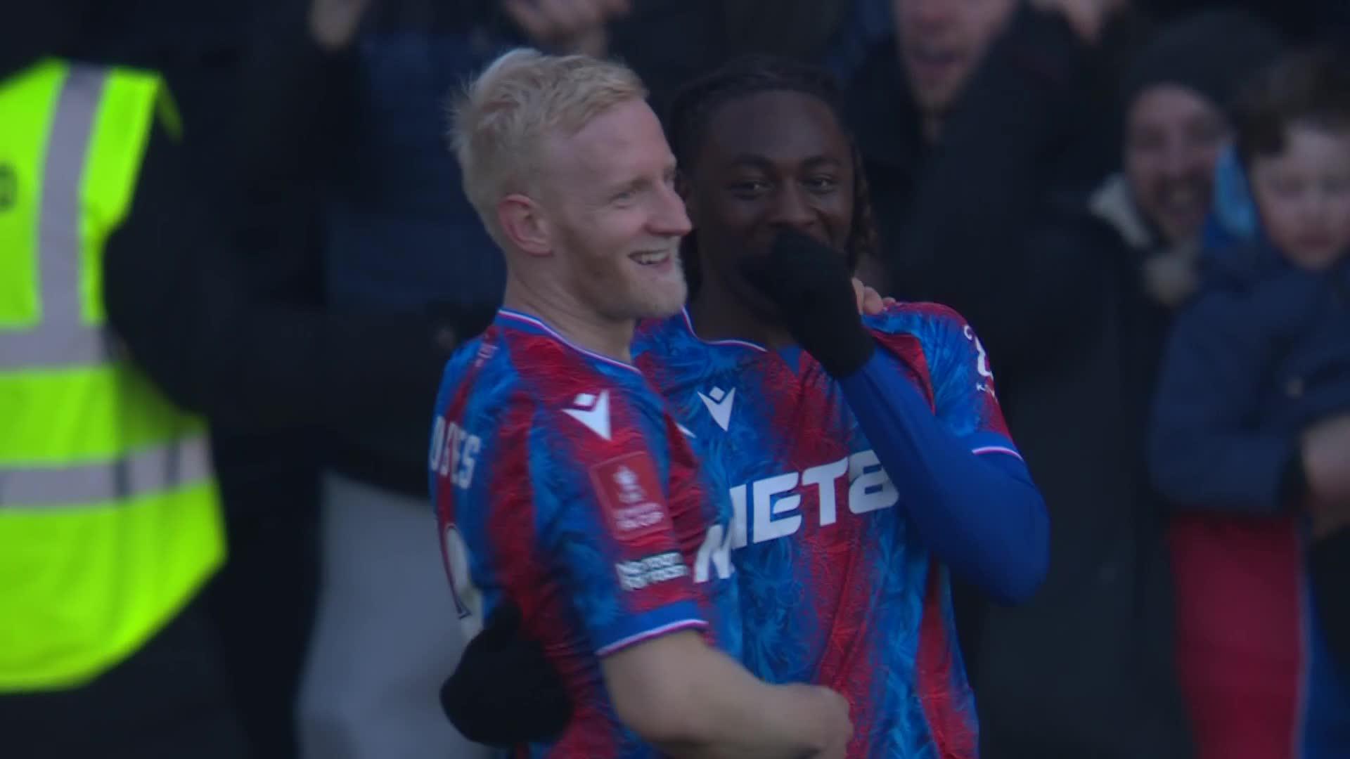 That's not one Tanganga will want to see again 😬The Millwall defender has turned it into his own goal to help @CPFC break the deadlock#EmiratesFACup