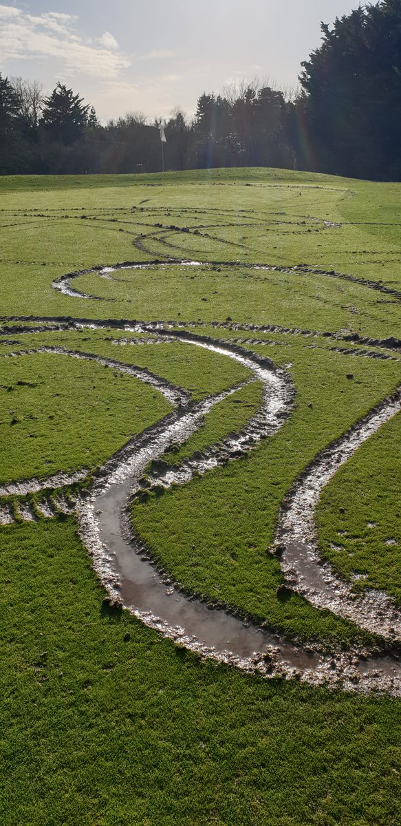 🚨 Another attack on our beloved #SouthBuckinghamshireGolfCourse! 🚨
This public gem is at risk after vandals on QUAD bikes ripped up 2 holes &amp; returned last night to damage another! 😡💔👉 Council, police,  💪Let’s protect this treasure! 🏌️‍♂️💚 #CommunityStrong #ProtectOurHeritage