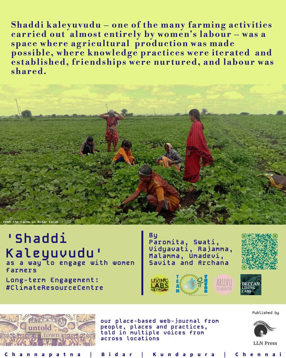 Posting after a while. Here’s a piece on experimental methods to take us towards community-led climate action research. It was written in 2021 during the beginnings of #climateresourcecentreBidar 

Please do read and share!

untold.town/magazine/2025/…