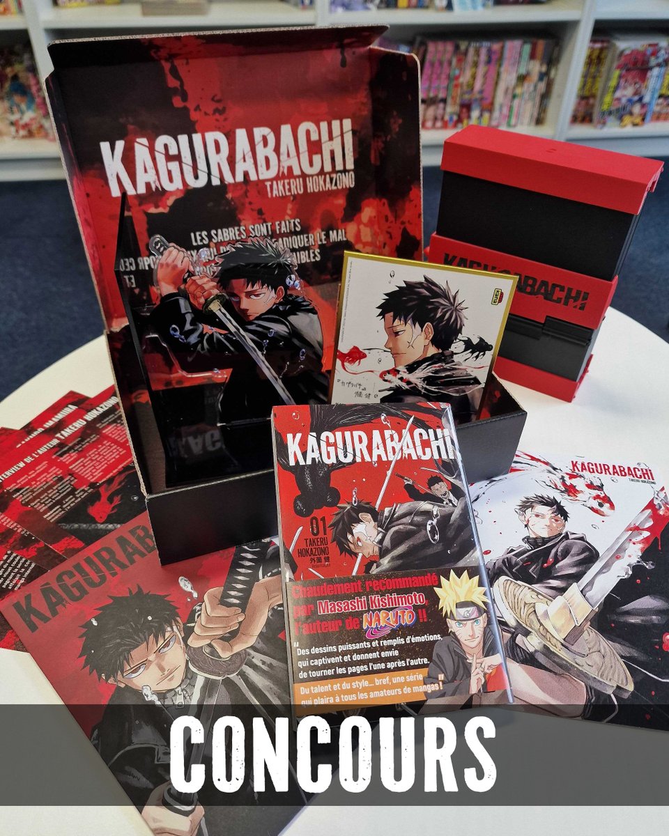 Editions Kana (@editionskana) on Twitter photo On vous fait gagner 3 dossiers de presse Kagurabachi ! 🎁
Pour participer, rien de plus simple :
1) Follow <a href="/EditionsKana/">Editions Kana</a>
2) RT ce post
TAS le 7 mars ! On vous fait gagner 3 dossiers de presse Kagurabachi ! 🎁
Pour participer, rien de plus simple :
1) Follow <a href="/EditionsKana/">Editions Kana</a>
2) RT ce post
TAS le 7 mars !