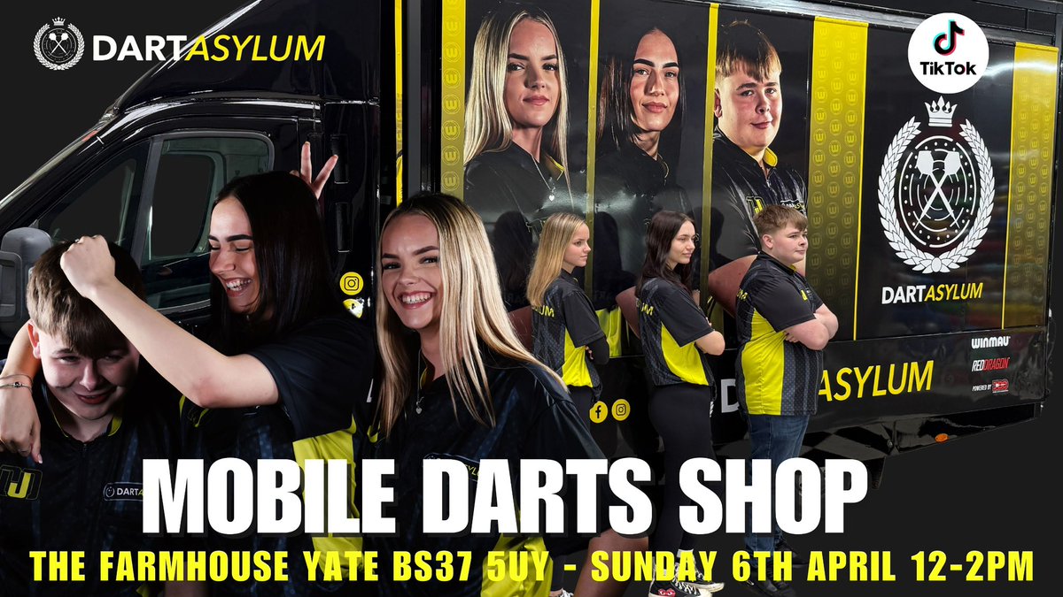 The Mobile Darts Truck hits the road from 6th April. Huge range of <a href="/Winmau/">Winmau</a> and <a href="/reddragondarts/">Red Dragon Darts</a> products stocked as well as all the other brands..

No dart shop in your town?  Let us know in the comments we could be on our way to you next! Covering the UK