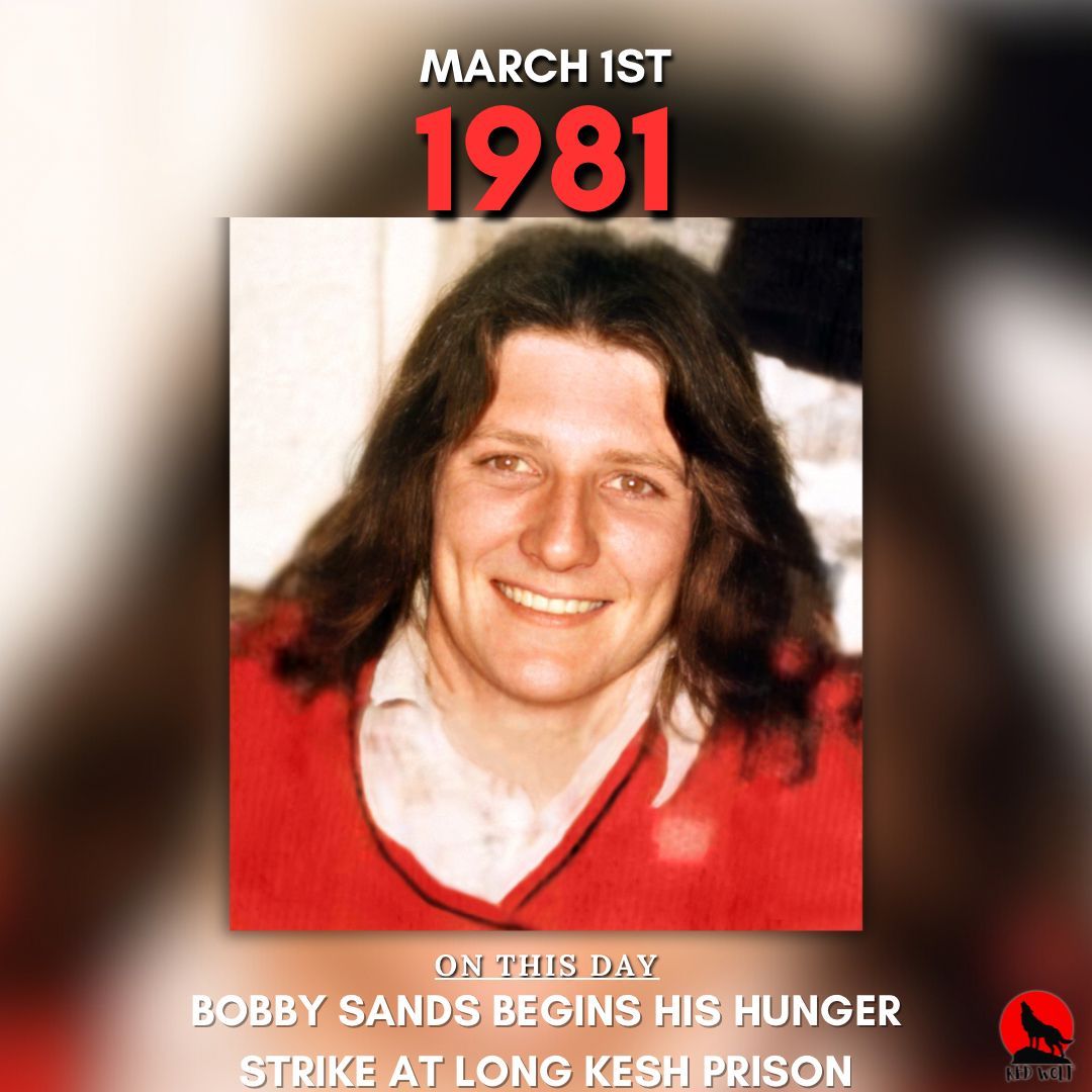 RedWolf_ie's tweet image. On this day, 1981. Bobby Sands begins his hunger strike at Long Kesh prison. #OnThisDay #History #BobbySands #Ireland