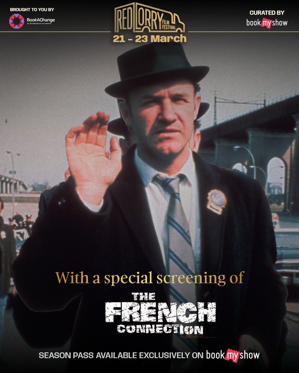 A Legend’s Legacy Lives On!

The Red Lorry Film Festival honors the iconic Gene Hackman with a special screening of The French Connection—the role that earned him an Academy Award and cemented his place in cinema history.