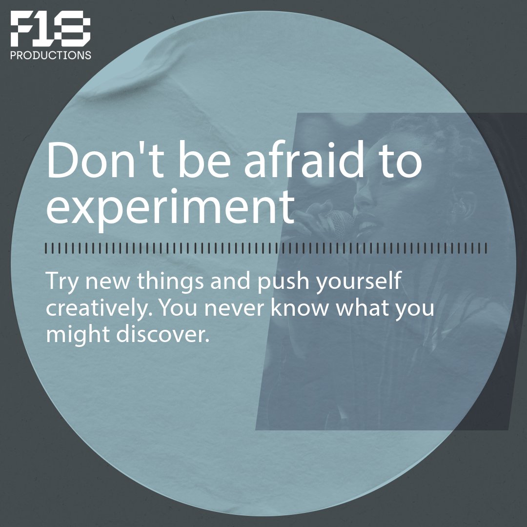 F18Productions's tweet photo. Ready to take your creativity to new heights? Collaborate with others to explore fresh ideas and perspectives. You might just stumble upon your next masterpiece!

Don’t be afraid to try something new—push your boundaries and see where it leads. https://t.co/ZRPCwAktpB