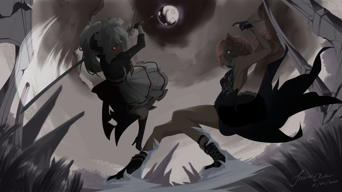 TickingAster's tweet photo. Finally got something done after who knows. Also here's @IzanamiShirou character! https://t.co/rpn3HyvS1A