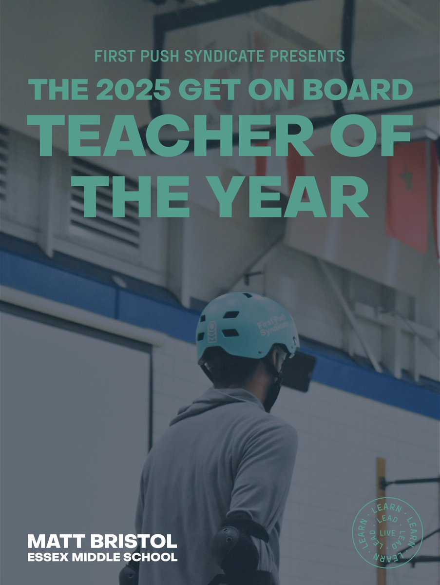 FirstPushSyndicate (@f1rstpush) on Twitter photo First Push Syndicate names Matt Bristol <a href="/WellnessClass/">Matthew Bristol</a> from Essex Middle School in Essex Junction, Vermont as the 2025 Get On Board Teacher of the Year! Matt is a SHAPE National P.E. Teacher of the Year, and brought Get On Board to his district in the fall of 2024. Since then, First Push Syndicate names Matt Bristol <a href="/WellnessClass/">Matthew Bristol</a> from Essex Middle School in Essex Junction, Vermont as the 2025 Get On Board Teacher of the Year! Matt is a SHAPE National P.E. Teacher of the Year, and brought Get On Board to his district in the fall of 2024. Since then,