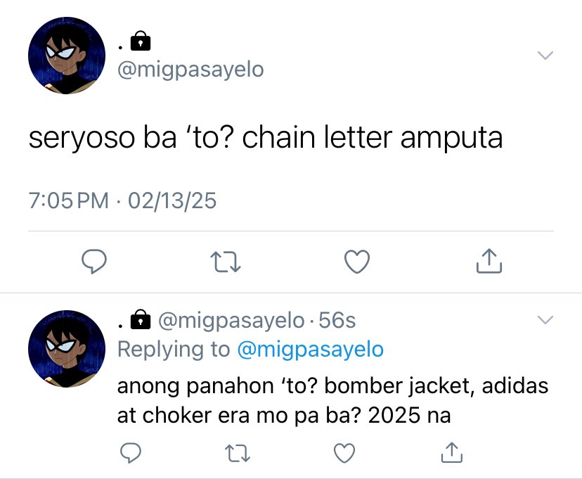 cokefonso's tweet image. 💌 in the wake of us,

#mahaeau kung saan may mga tao pa pala talagang naniniwala sa mga chain letter?