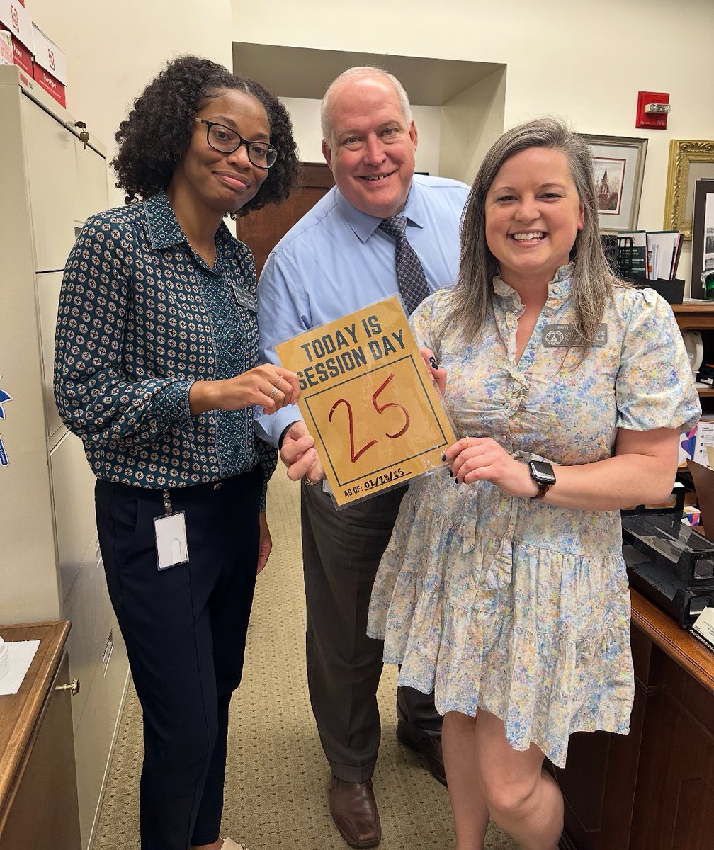 Friday was Legislative Day 25, Crossover Day next Thursday. The Higher Education Office was featured in Molly’s unofficial but highly viewed countdown. Thanks Molly! #gapol