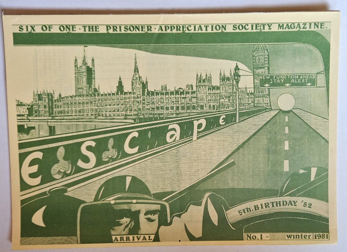 MrLeeDragon's tweet photo. A throwback to simpler days: This is the first issue of "Escape" Winter 1981, published by @SixofOne_No6
The Prisoner Appreciation Society. It's the earliest of their publications I own.
Be seeing you.
#ThePrisoner #SixofOne #PatrickMcGoohan #ITC #Fanzine https://t.co/piUNYciCuu