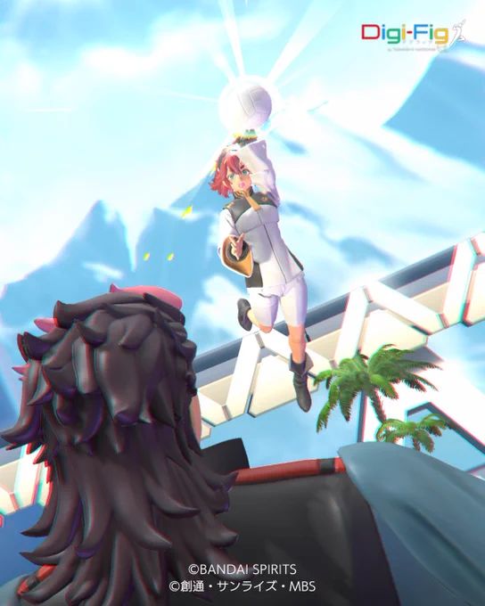 #デジフィグ 白いアイテムを丁度ガチャで手に入れたので。